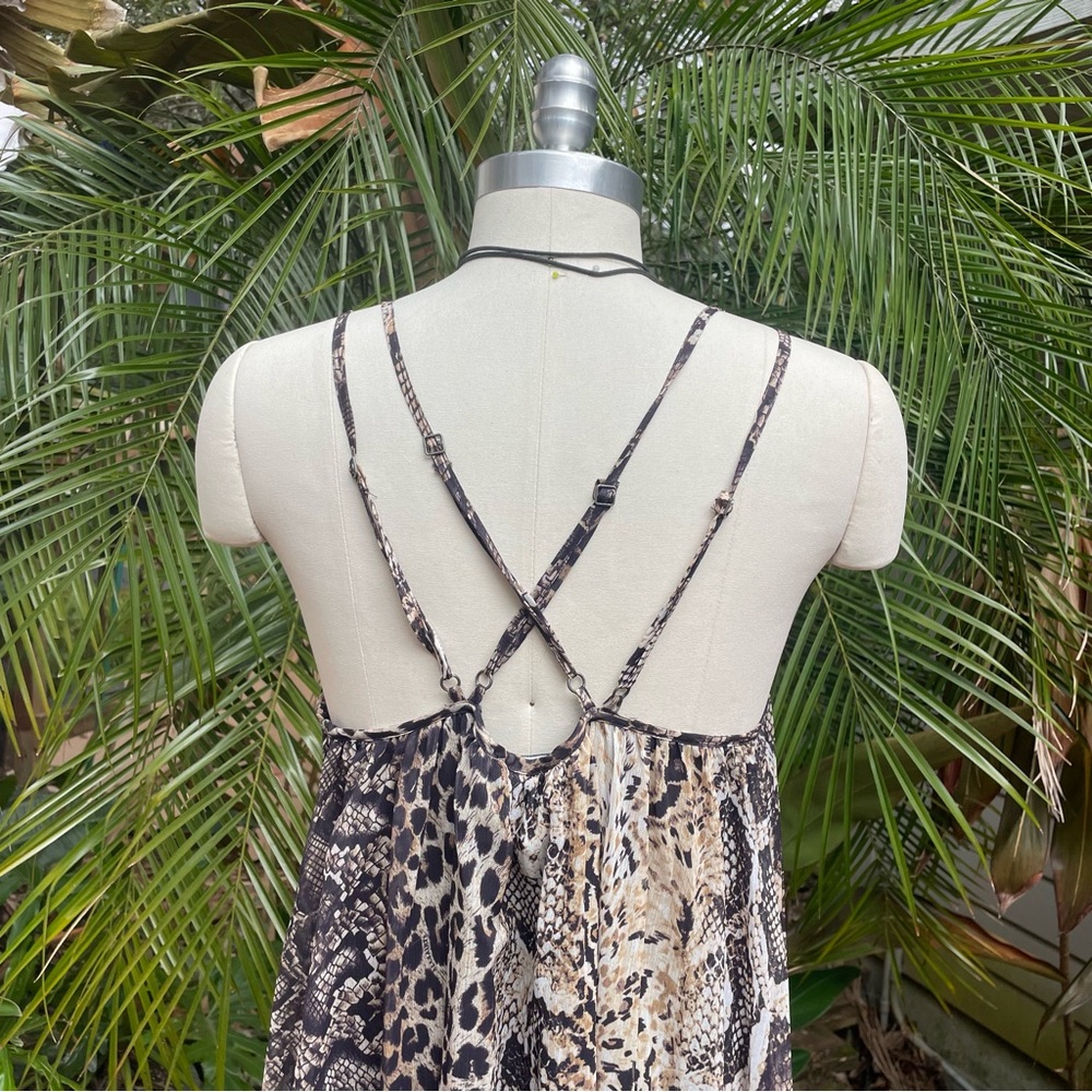 All Saints Nouvel Noche Animal Print Maxi Dress - Picture 4 of 7